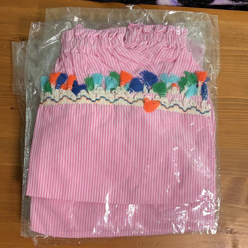 Pink White Off Shoulder Top - Picture 10 of 10